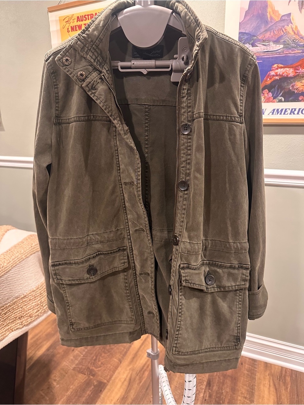 Lucky Brand Olive Utility Jacket- Size XS